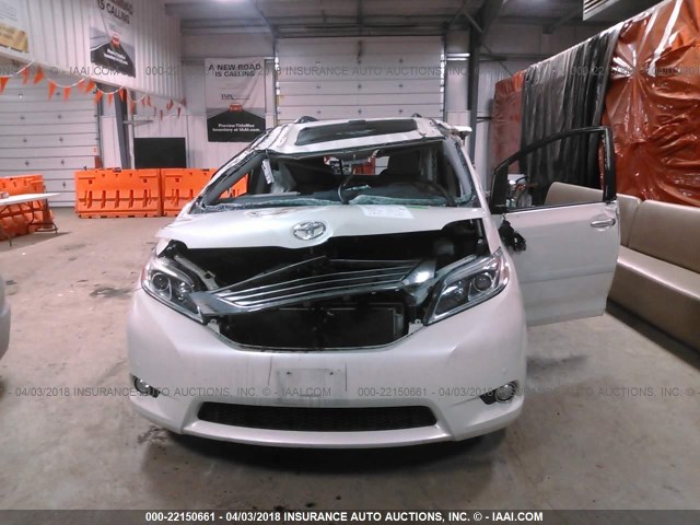 5TDDK3DCXFS098770 - 2015 TOYOTA SIENNA XLE/LIMITED WHITE photo 6