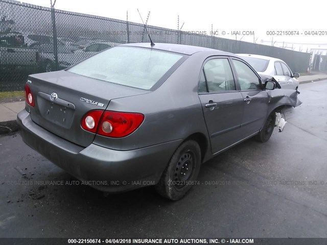 2T1BR32E06C693823 - 2006 TOYOTA COROLLA CE/LE/S GRAY photo 4