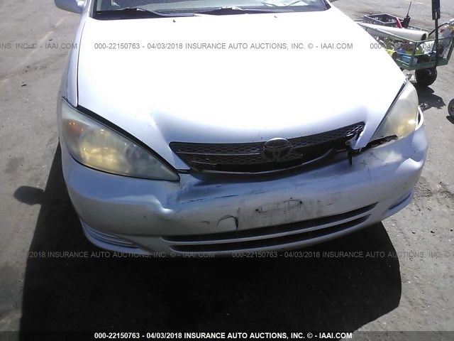 4T1BE32KX3U782150 - 2003 TOYOTA CAMRY LE/XLE/SE ვერცხლისფერი ფოტო 6