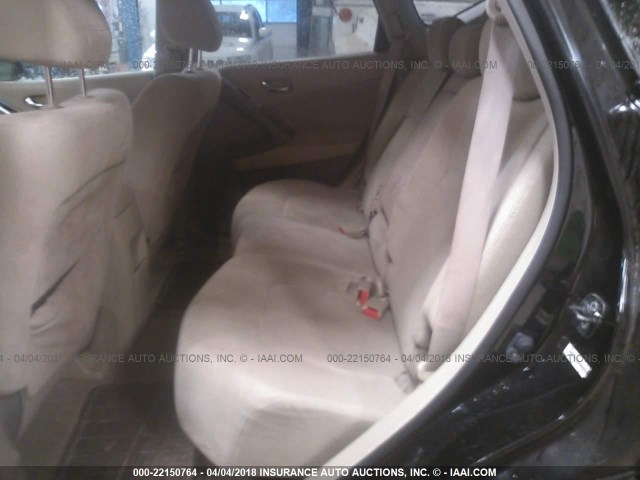 JN8AZ18W09W200979 - 2009 NISSAN MURANO S/SL/LE BLACK photo 8