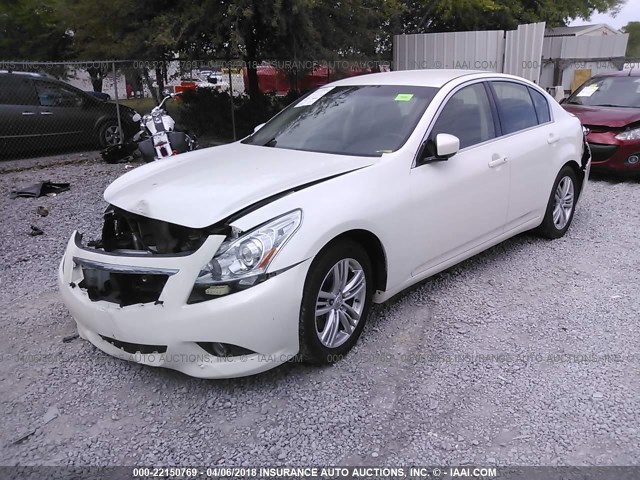 JN1CV6AP1DM305327 - 2013 INFINITI G37 JOURNEY/SPORT WHITE photo 2