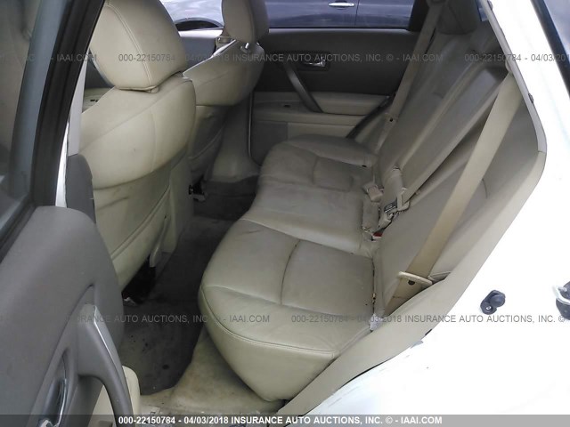 JNRAS08W07X202278 - 2007 INFINITI FX35 WHITE photo 8