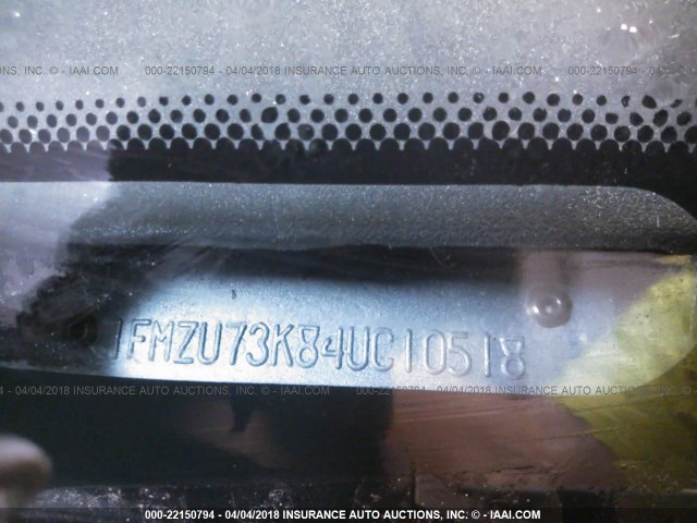 1FMZU73K84UC10518 - 2004 FORD EXPLORER XLT/XLT SPORT/NBX BROWN photo 9