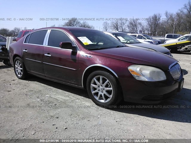 1G4HD57278U111530 - 2008 BUICK LUCERNE CXL MAROON photo 1