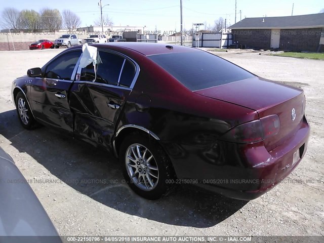 1G4HD57278U111530 - 2008 BUICK LUCERNE CXL MAROON photo 3