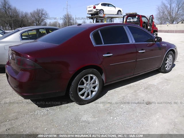 1G4HD57278U111530 - 2008 BUICK LUCERNE CXL MAROON photo 4