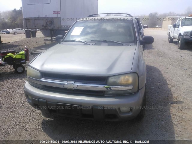 1GNDT13S822119215 - 2002 CHEVROLET TRAILBLAZER  GRAY photo 6