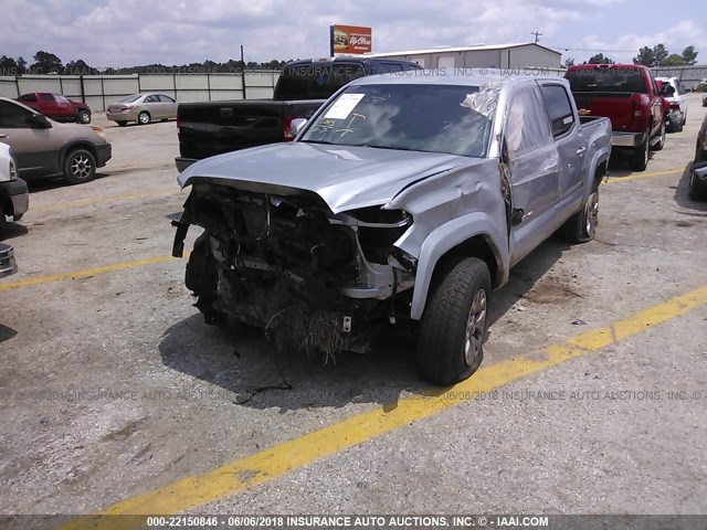 5TFAZ5CNXHX046971 - 2017 TOYOTA TACOMA DBL CAB/SR5/TRD SPORT/OR GRAY photo 2
