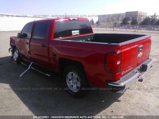 3GCPCREC2EG148036 - 2014 CHEVROLET SILVERADO C1500 LT RED photo 3