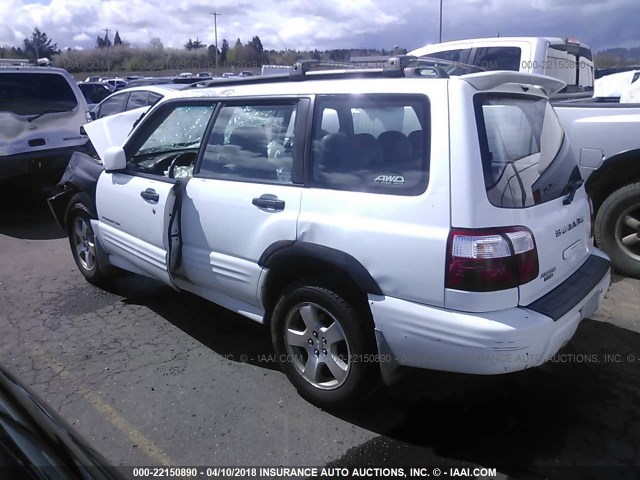 JF1SF65602H735322 - 2002 SUBARU FORESTER S 白色 照片 3