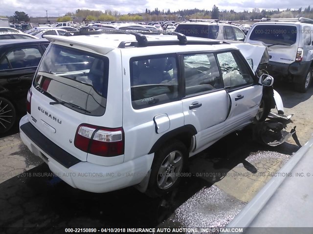 JF1SF65602H735322 - 2002 SUBARU FORESTER S 白色 照片 4