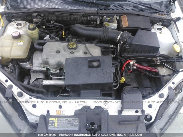 1FAFP33P63W156325 - 2003 FORD FOCUS LX WHITE photo 10