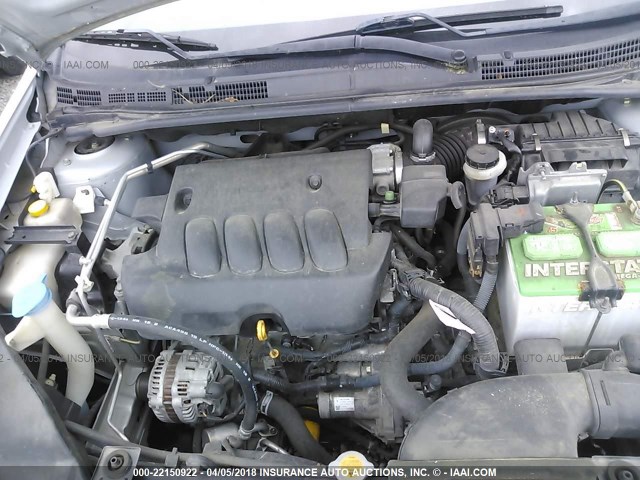 3N1AB61E59L647315 - 2009 NISSAN SENTRA 2.0/2.0S/2.0SL SILVER photo 10