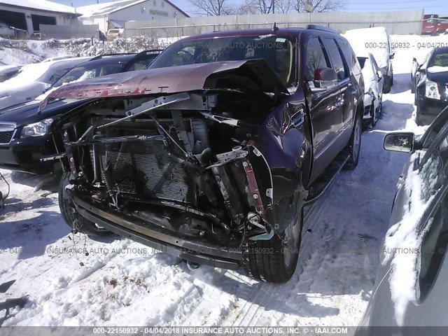 1GYFK23239R197892 - 2009 CADILLAC ESCALADE LUXURY წითელი ფოტო 2