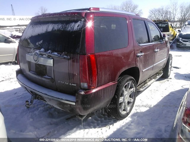 1GYFK23239R197892 - 2009 CADILLAC ESCALADE LUXURY RED photo 4