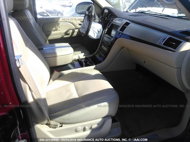 1GYFK23239R197892 - 2009 CADILLAC ESCALADE LUXURY წითელი ფოტო 5