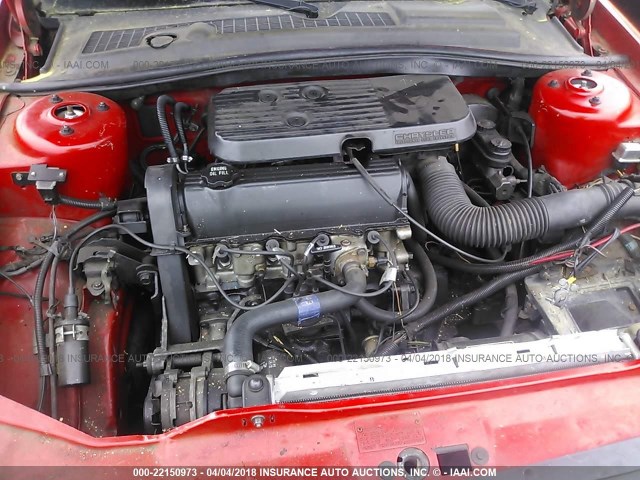 1C3BJ45K7JG392866 - 1988 CHRYSLER LEBARON 红色 照片 10