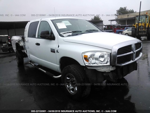 3D7KS29L29G510876 - 2009 DODGE RAM 2500 WHITE photo 1