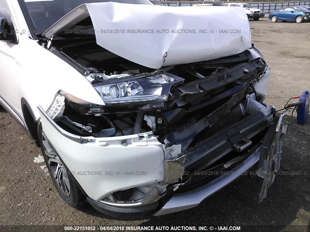 JA4AD2A34GZ038344 - 2016 MITSUBISHI OUTLANDER ES თეთრი ფოტო 6