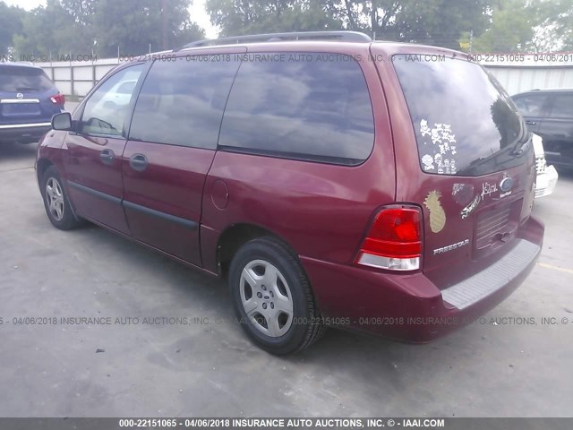 2FMZA51624BA66392 - 2004 FORD FREESTAR SE RED photo 3