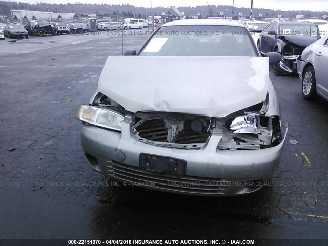 3N1CB51D73L780174 - 2003 NISSAN SENTRA XE/GXE GOLD photo 6