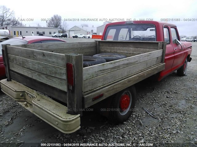 X10BKY28275 - 1977 FORD F100 RED photo 4
