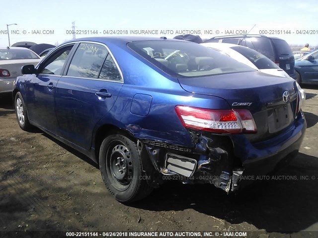 4T4BF3EK7AR056029 - 2010 TOYOTA CAMRY SE/LE/XLE 蓝色 照片 3