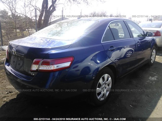 4T4BF3EK7AR056029 - 2010 TOYOTA CAMRY SE/LE/XLE 蓝色 照片 4