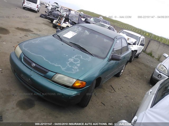 JM1BC1415V0126385 - 1997 MAZDA PROTEGE DX/LX/ES GREEN photo 2