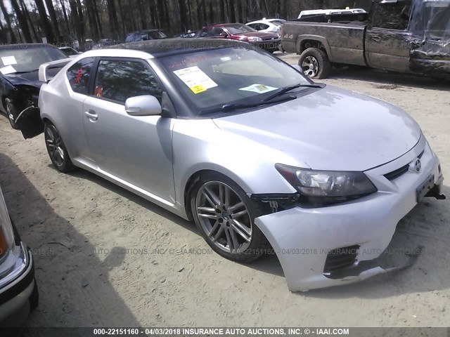 JTKJF5C70D3046319 - 2013 TOYOTA SCION TC SILVER photo 1