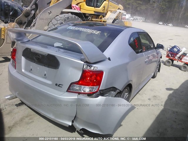 JTKJF5C70D3046319 - 2013 TOYOTA SCION TC 银色 照片 4