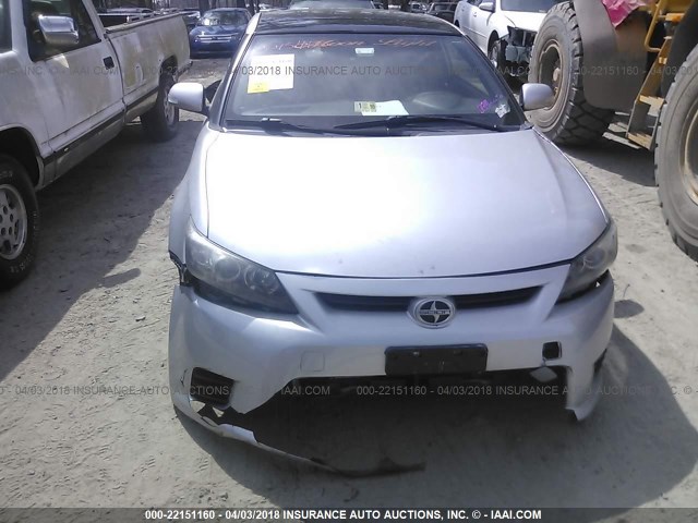 JTKJF5C70D3046319 - 2013 TOYOTA SCION TC 银色 照片 6