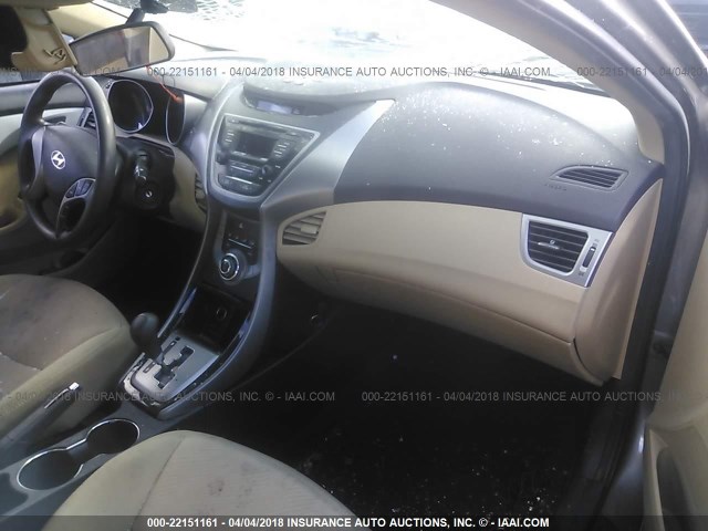 5NPDH4AE0DH309052 - 2013 HYUNDAI ELANTRA GLS/LIMITED BEIGE photo 5