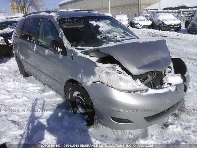 5TDZA23C76S546435 - 2006 TOYOTA SIENNA CE/LE SILVER photo 1