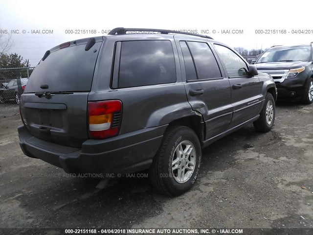 1J4GW48S04C338359 - 2004 JEEP GRAND CHEROKEE LAREDO/COLUMBIA/FREEDOM 灰色 照片 4