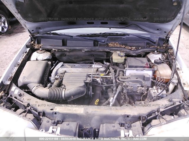 1G8AL52F33Z107449 - 2003 SATURN ION LEVEL 3 WHITE photo 10