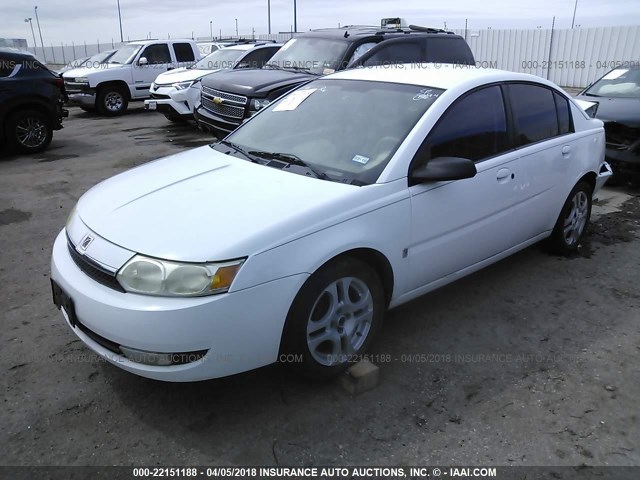 1G8AL52F33Z107449 - 2003 SATURN ION LEVEL 3 WHITE photo 2