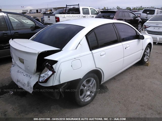 1G8AL52F33Z107449 - 2003 SATURN ION LEVEL 3 WHITE photo 4