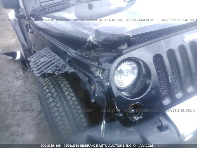 1C4AJWBG0CL213614 - 2012 JEEP WRANGLER SAHARA BLACK photo 6