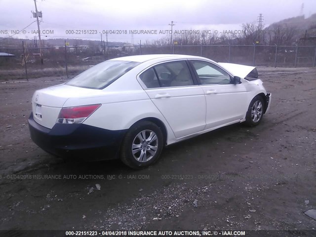 1HGCP26409A027464 - 2009 HONDA ACCORD LXP WHITE photo 4