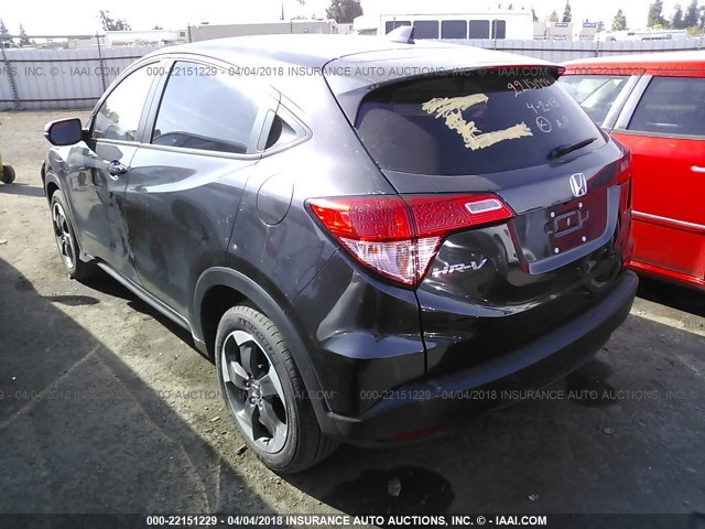 3CZRU5H58JG704740 - 2018 HONDA HR-V EX BLACK photo 3