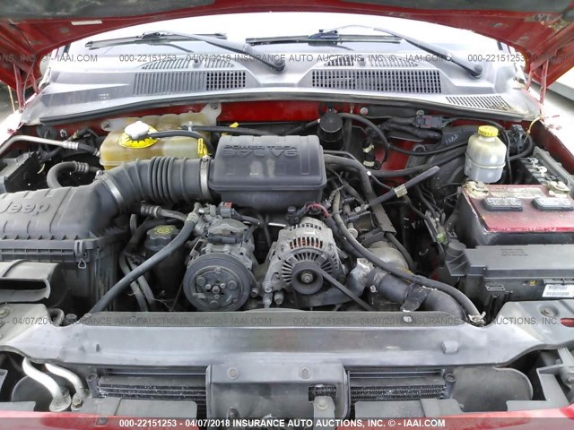 1J4GL48K52W222918 - 2002 JEEP LIBERTY SPORT 红色 照片 10