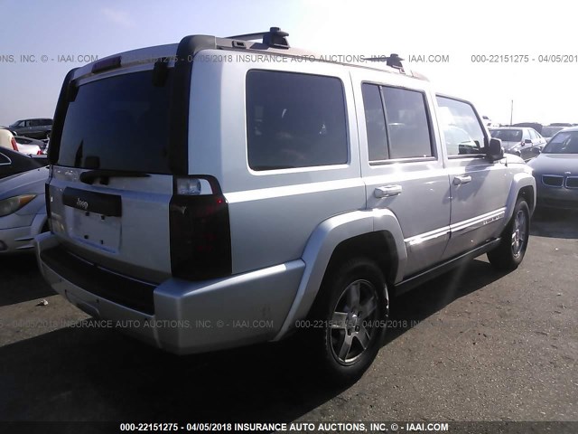 1J4RH4GK5AC102483 - 2010 JEEP COMMANDER SPORT SILVER photo 4