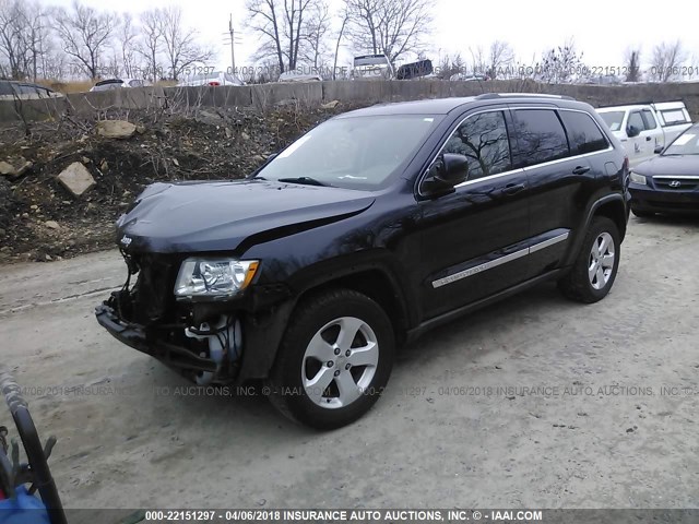 1J4RR4GG2BC544678 - 2011 JEEP GRAND CHEROKEE LAREDO Dark Blue photo 2