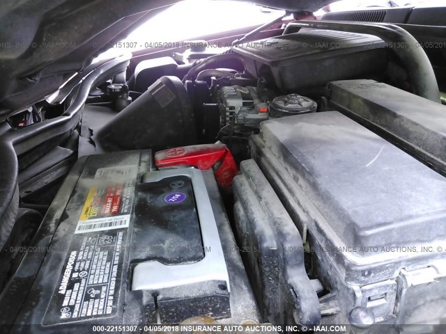 1J8GR48KX7C605257 - 2007 JEEP GRAND CHEROKEE LAREDO/COLUMBIA/FREEDOM 红色 照片 10