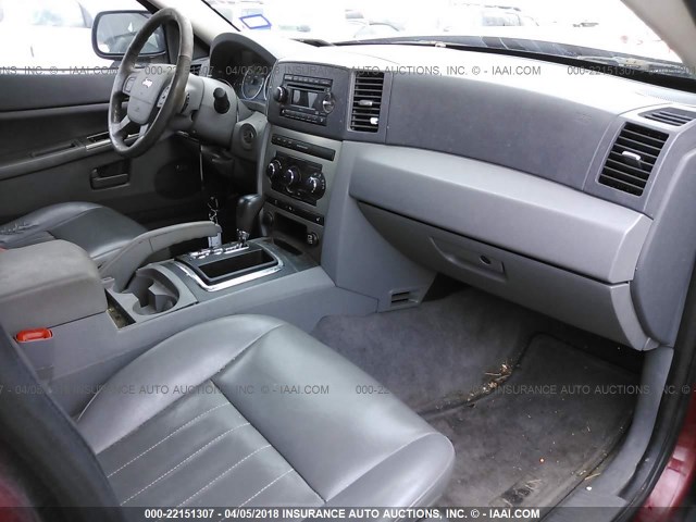 1J8GR48KX7C605257 - 2007 JEEP GRAND CHEROKEE LAREDO/COLUMBIA/FREEDOM 红色 照片 5