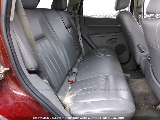 1J8GR48KX7C605257 - 2007 JEEP GRAND CHEROKEE LAREDO/COLUMBIA/FREEDOM 红色 照片 8