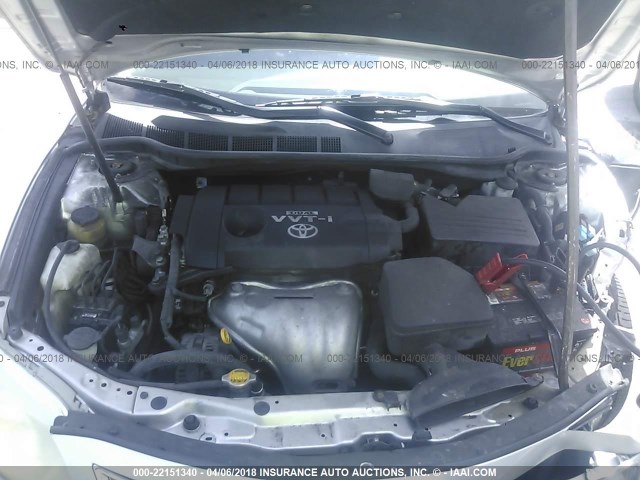 4T1BF3EK2AU053436 - 2010 TOYOTA CAMRY SE/LE/XLE SILVER photo 10