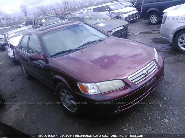 4T1BF22K41U120438 - 2001 TOYOTA CAMRY LE/XLE BURGUNDY photo 1