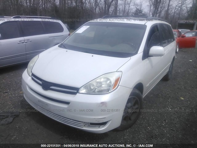 5TDBA22C45S043043 - 2005 TOYOTA SIENNA XLE/XLE LIMITED WHITE photo 2